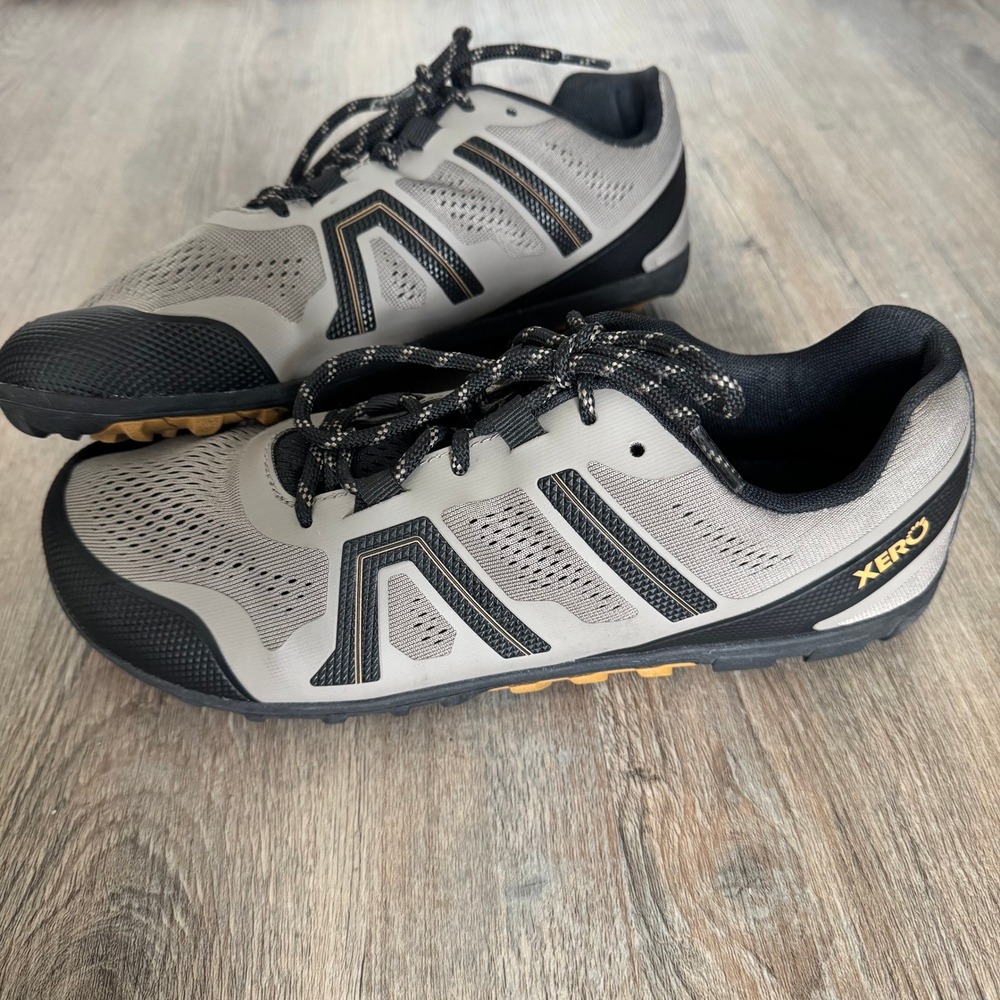 Xero Shoes Mesa‎ Trail II Mens Minimalist Trail Running Shoes Gray Black Low Top